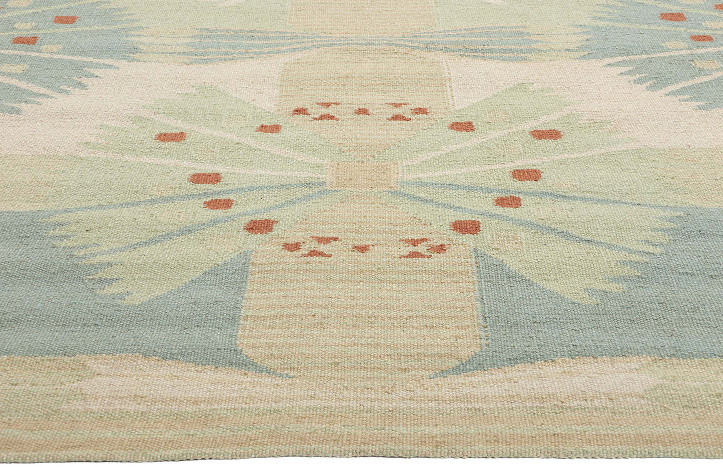 10 x 13 Scandinavian Modern Swedish Inspired Kilim Rug 31103