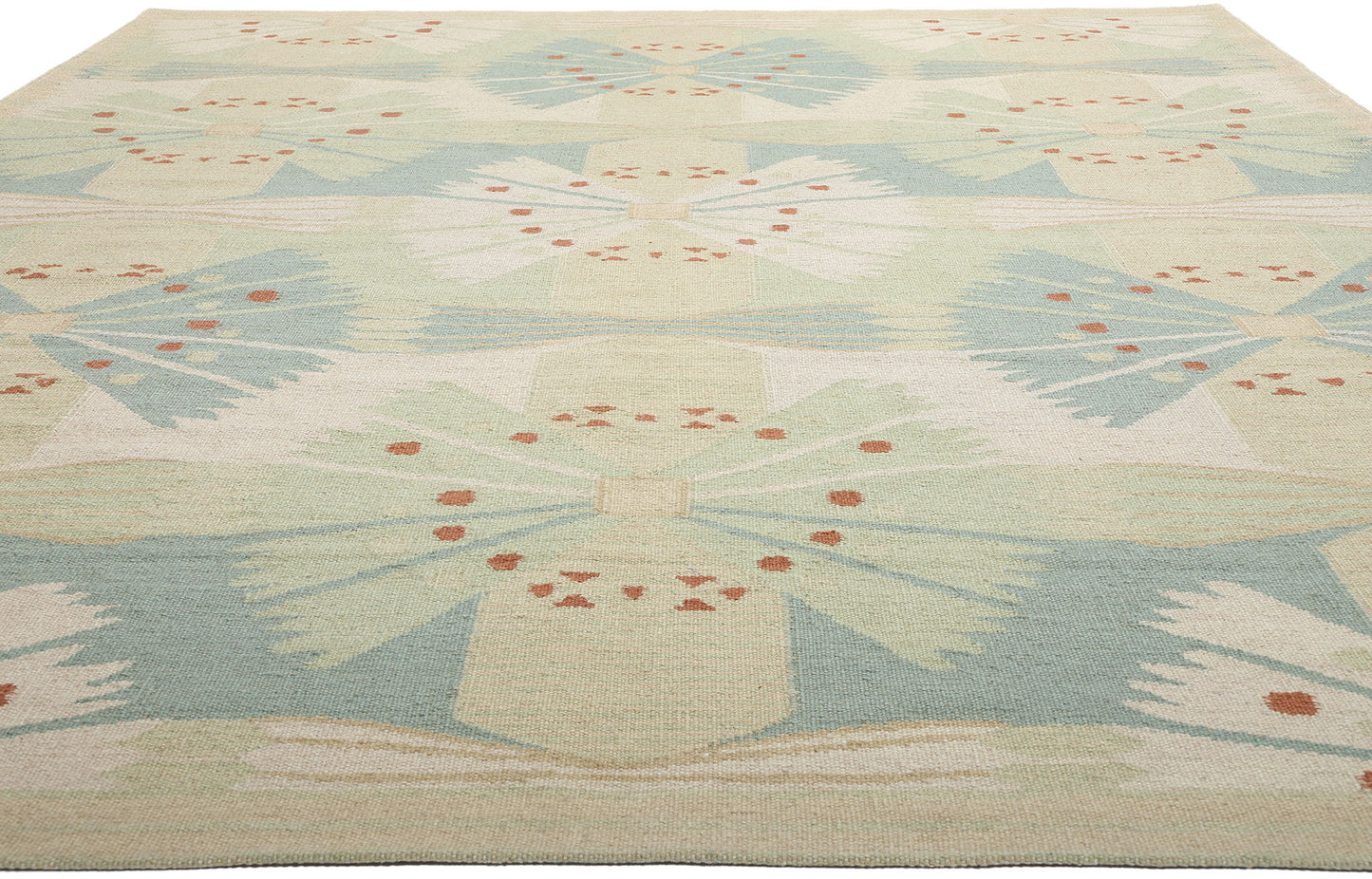 10 x 14 Scandinavian Modern Swedish Inspired Kilim Rug 31316