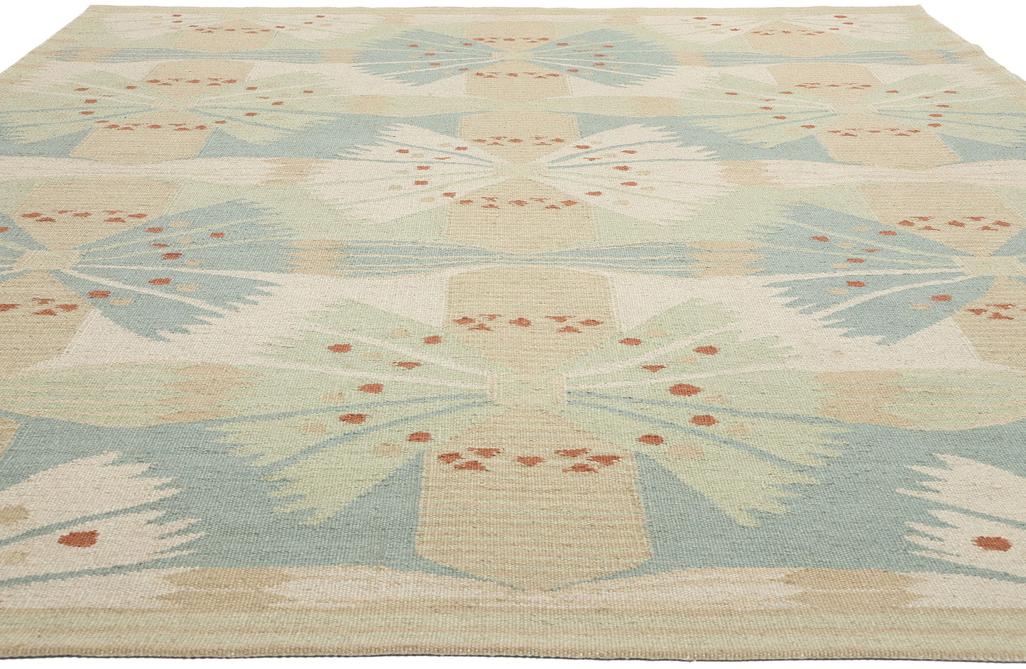9 x 12 Scandinavian Modern Swedish Inspired Kilim Rug 31104