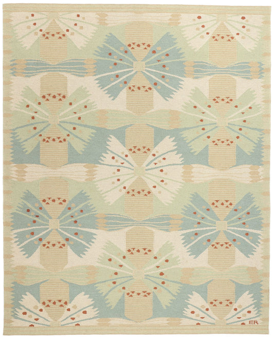 9 x 12 Scandinavian Modern Swedish Inspired Kilim Rug 31104