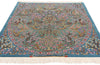 4 x 6 Signed Blue Persian Tabriz Tree of Life Rug 78775