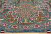 4 x 6 Signed Blue Persian Tabriz Tree of Life Rug 78775