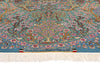 4 x 6 Signed Blue Persian Tabriz Tree of Life Rug 78775