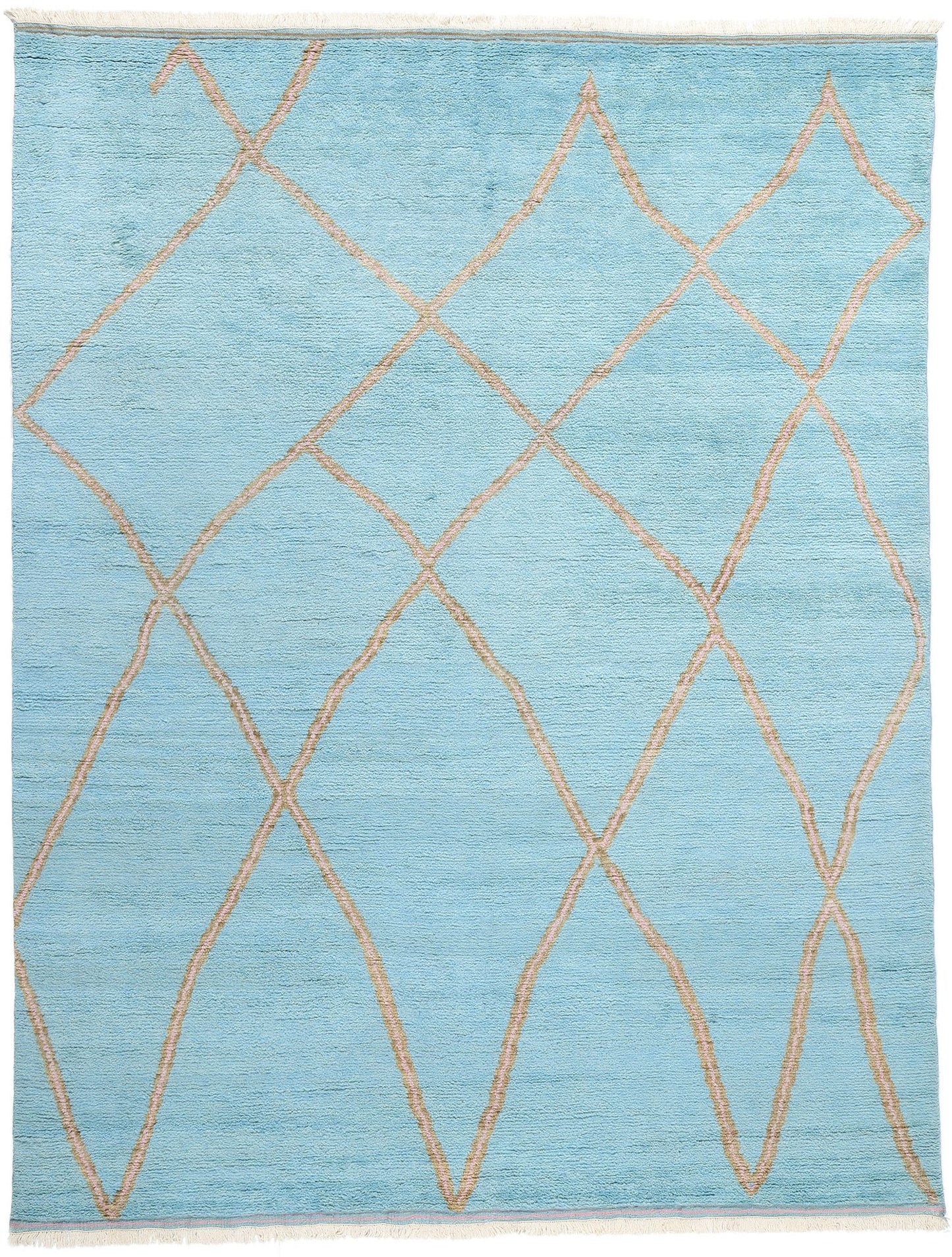 9 x 12 Azure Elegance Abstract Moroccan Rug 31261