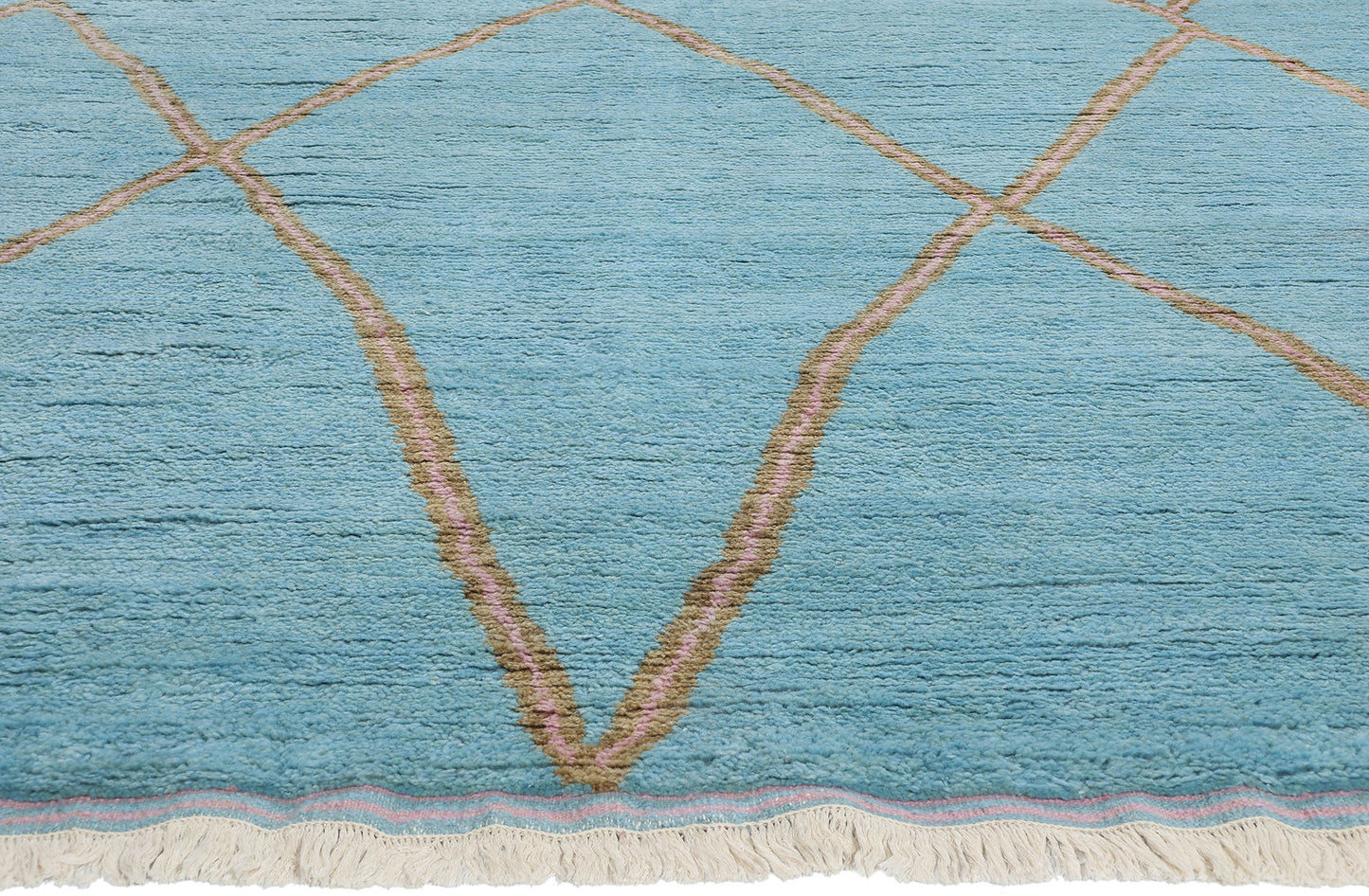 9 x 12 Azure Elegance Abstract Moroccan Rug 31261