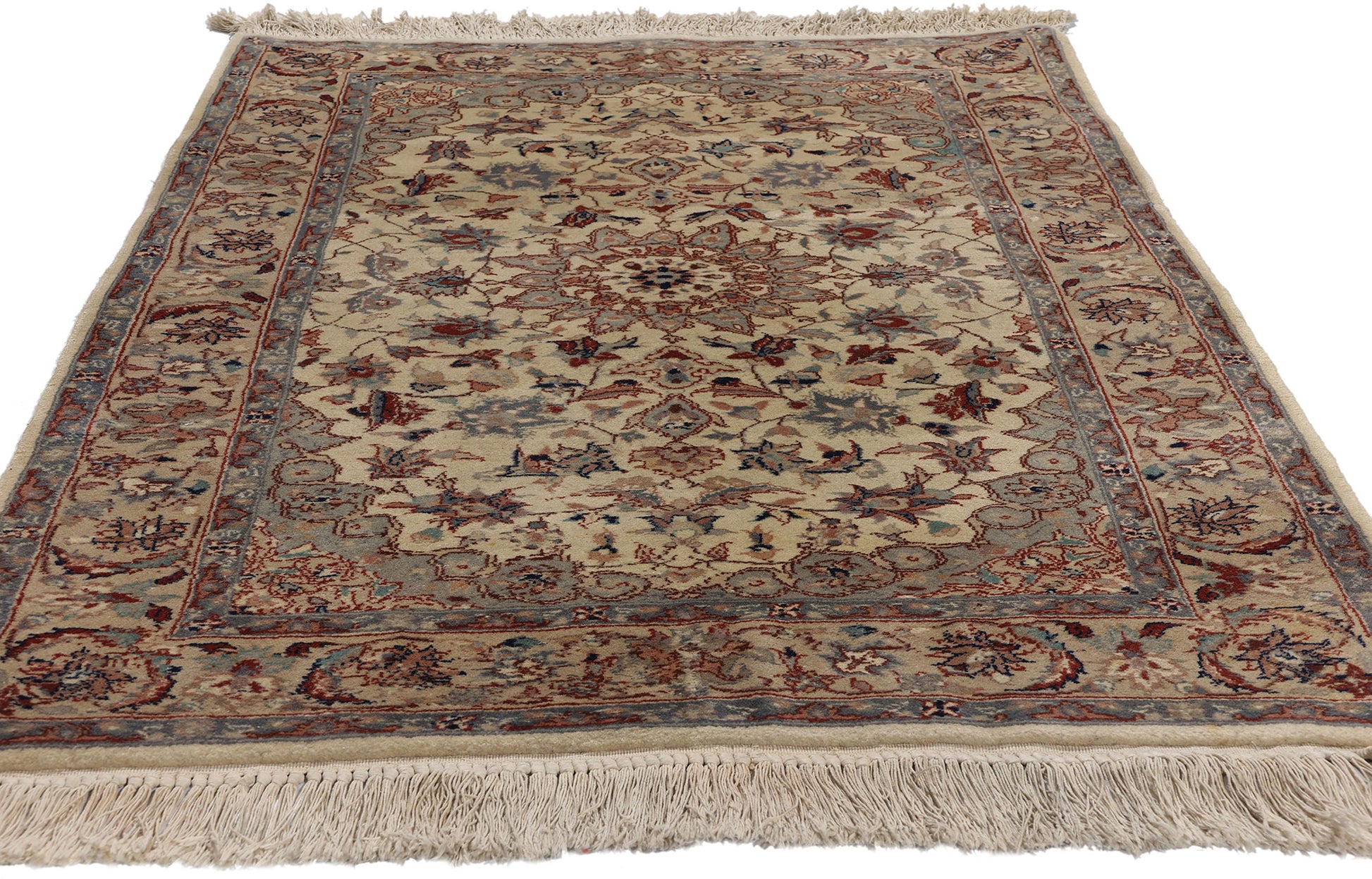 3 x 5 Vintage Beige Chinese Tabriz Rug 78694