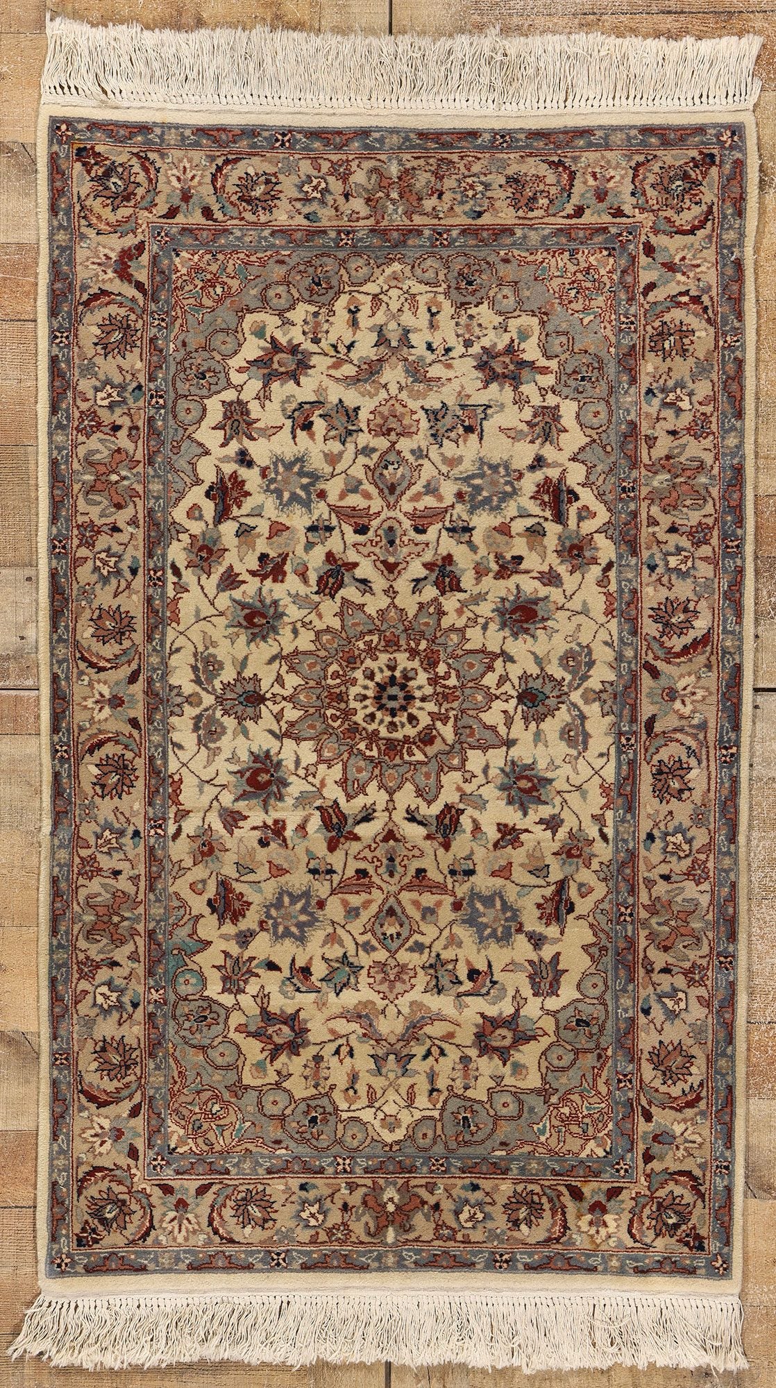 3 x 5 Vintage Beige Chinese Tabriz Rug 78694
