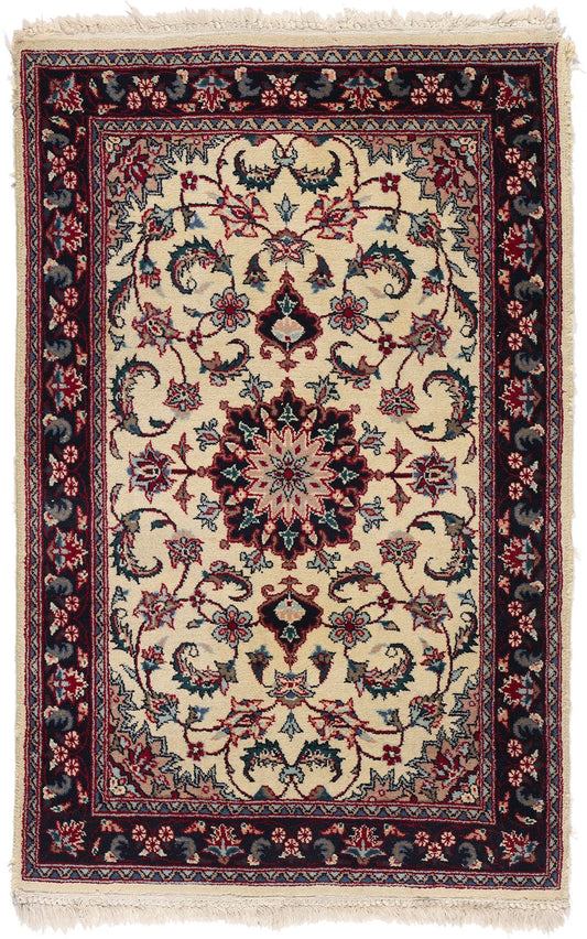 2 x 3 Vintage Beige Chinese Tabriz Rug 78695