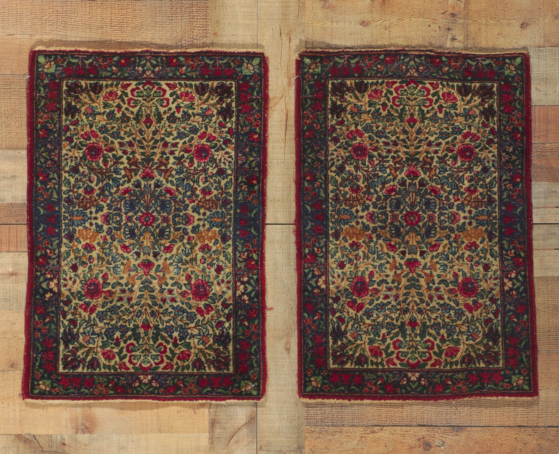 2 x 3 Antique Persian Kerman Rug 73227