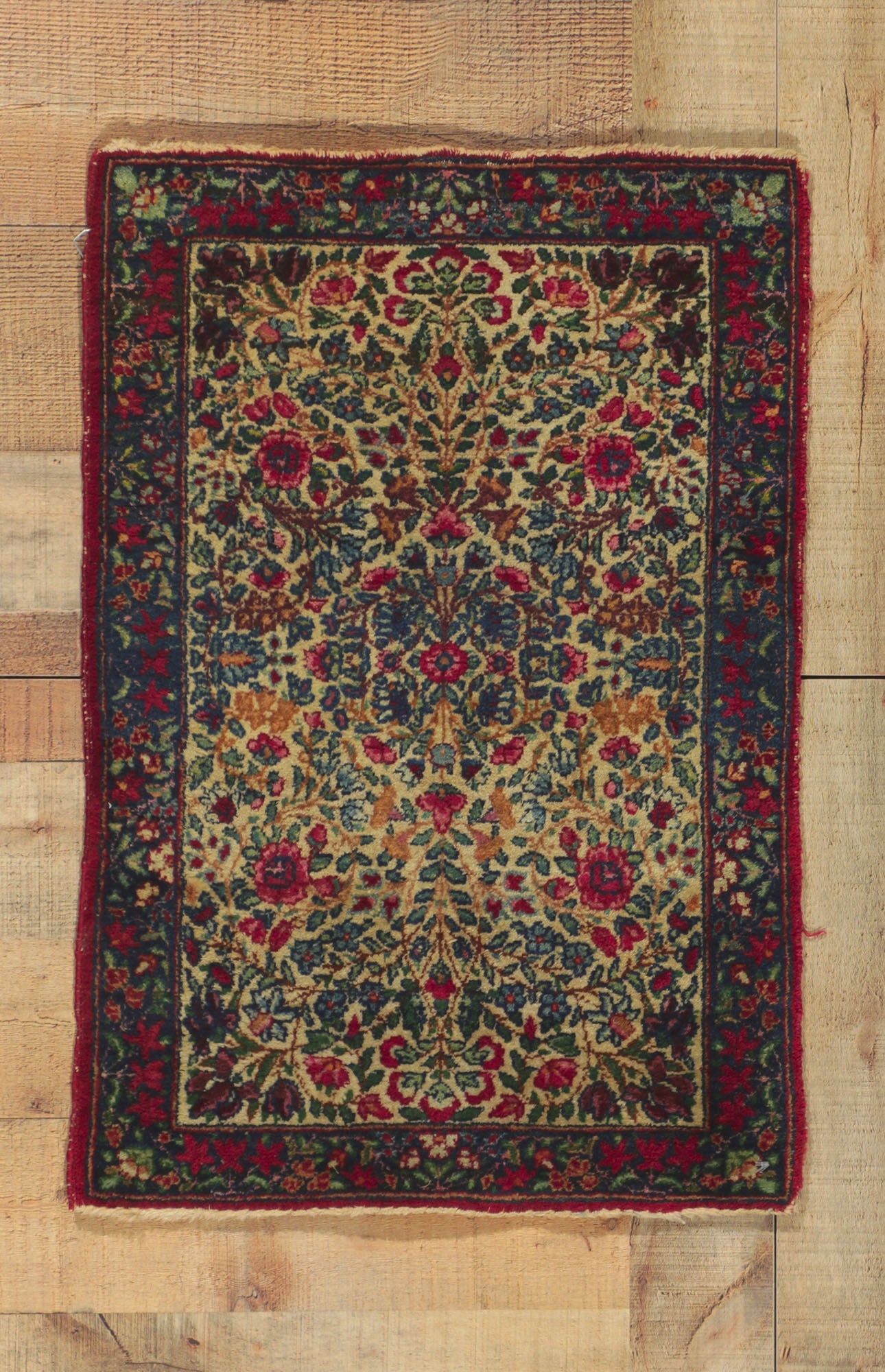 2 x 3 Antique Persian Kerman Rug 73227