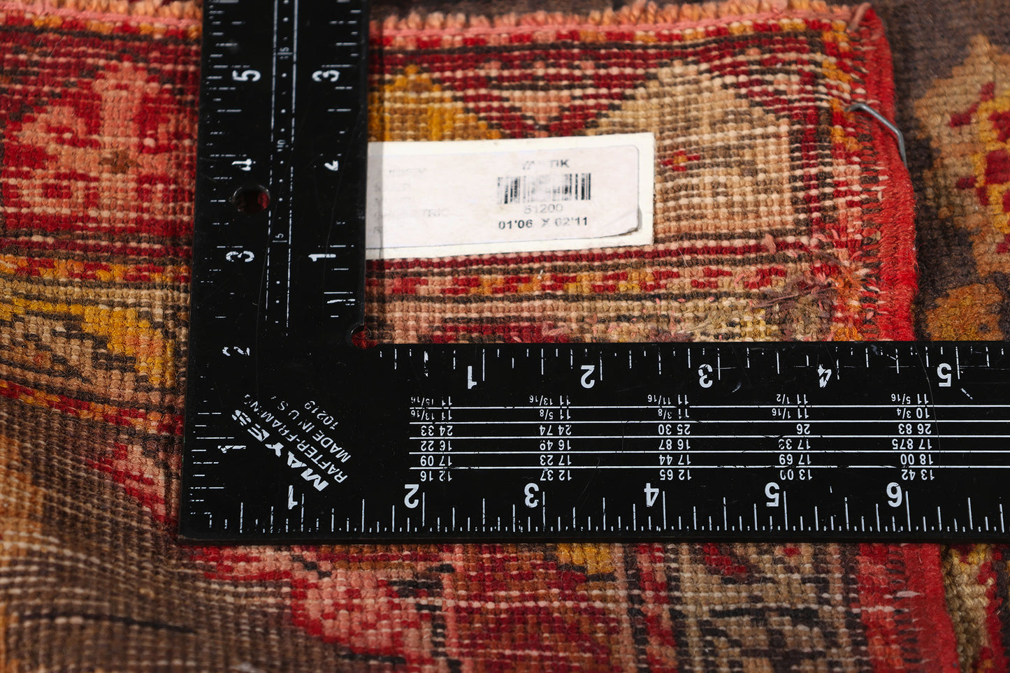 2 x 3 Vintage Turkish Yastik Rug 51200