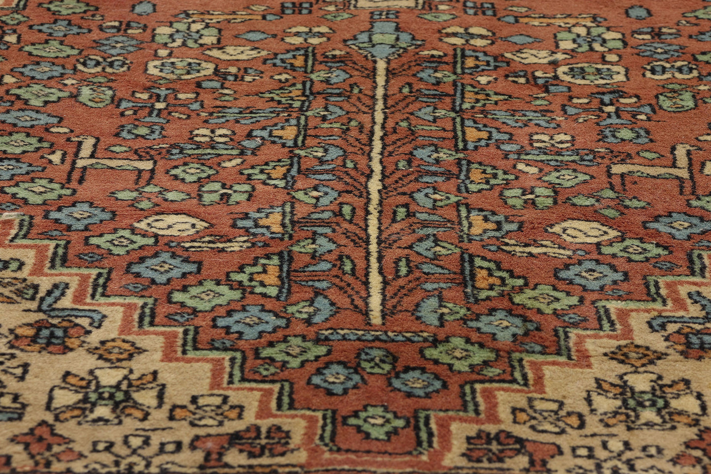 3 x 5 Vintage Indian Mahal Rug 78713