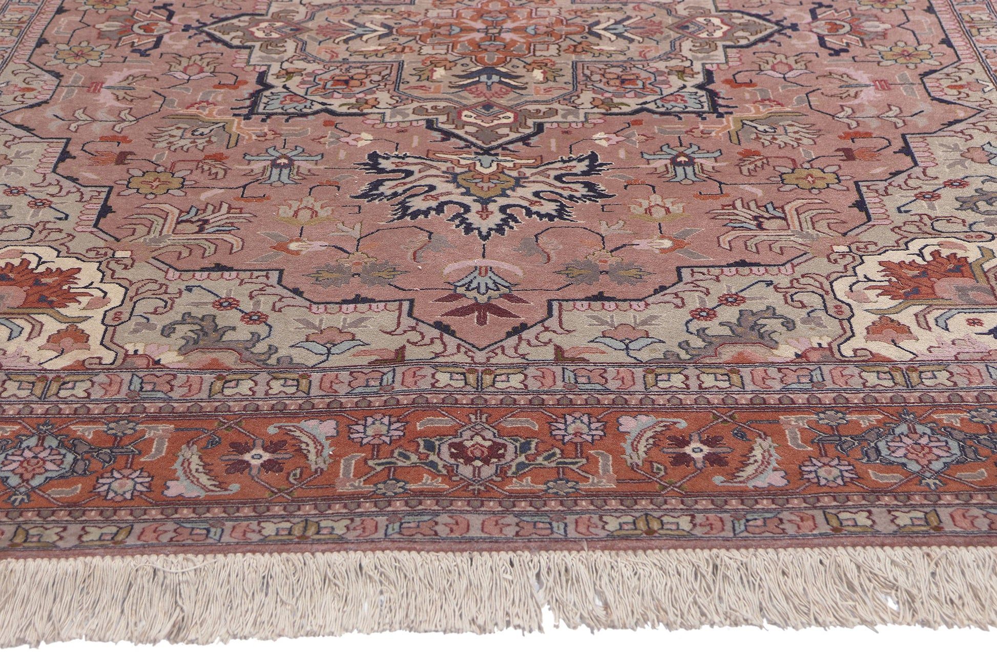 5 x 6 Vintage Persian Tabriz Rug 78686