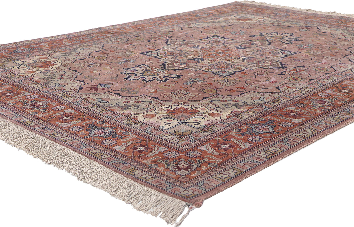 5 x 6 Vintage Persian Tabriz Rug 78686