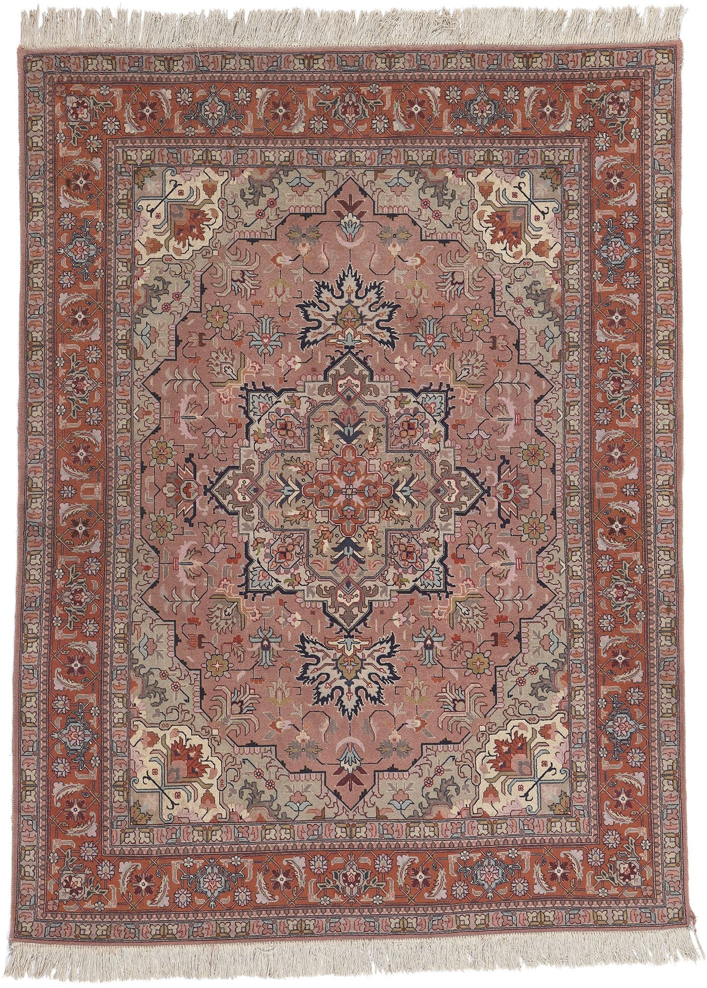 5 x 6 Vintage Persian Tabriz Rug 78686