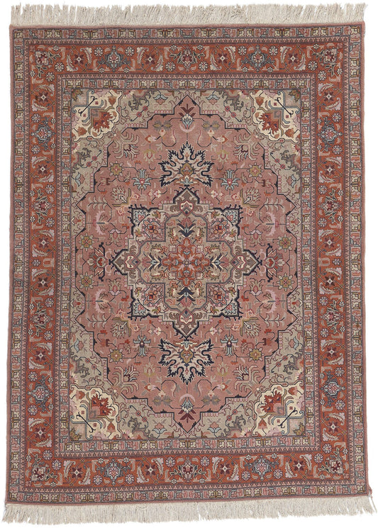 5 x 6 Vintage Persian Tabriz Rug 78686