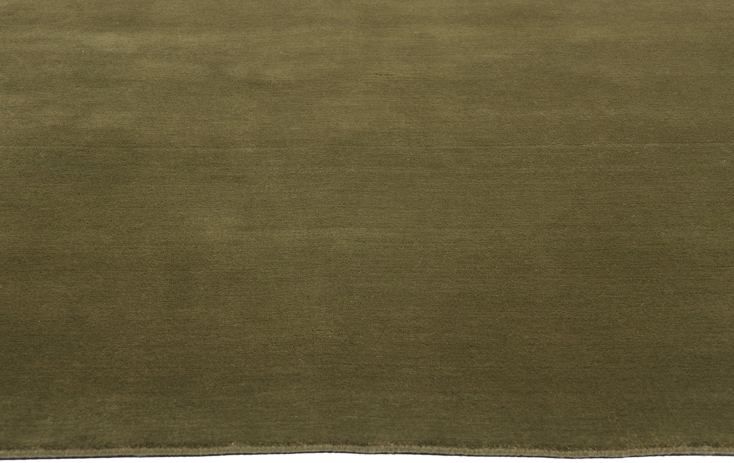 8 x 10 Solid Olive Green Modern Rug 31154