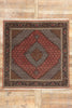 7 x 7 Square Vintage Persian Mahi Tabriz Rug 78781