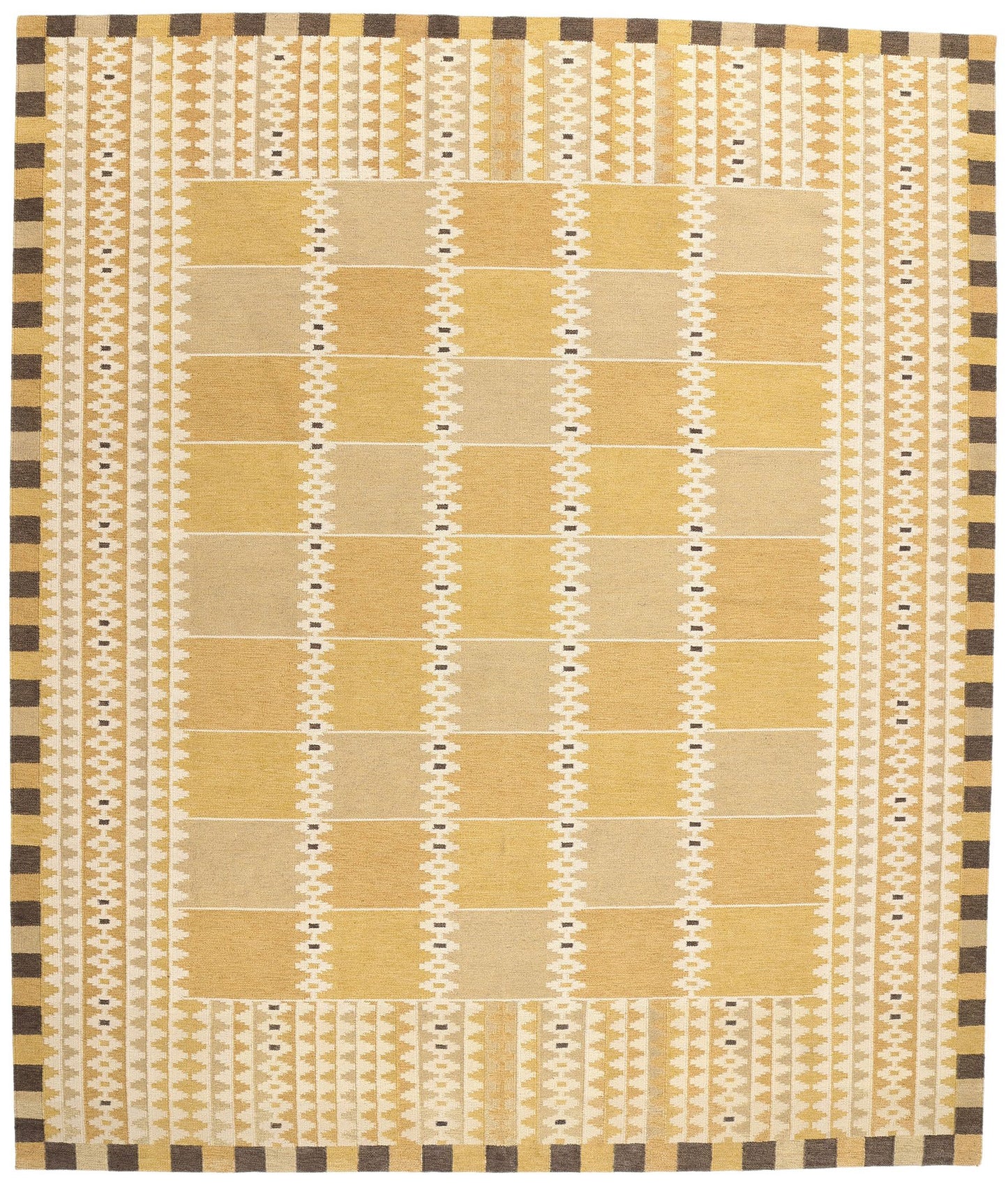 11 x 13 Scandinavian Modern Swedish Inspired Kilim Rug 31005