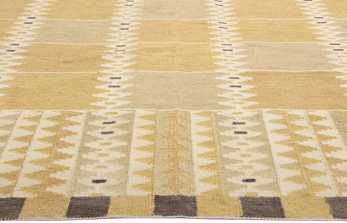 11 x 13 Scandinavian Modern Swedish Inspired Kilim Rug 31005