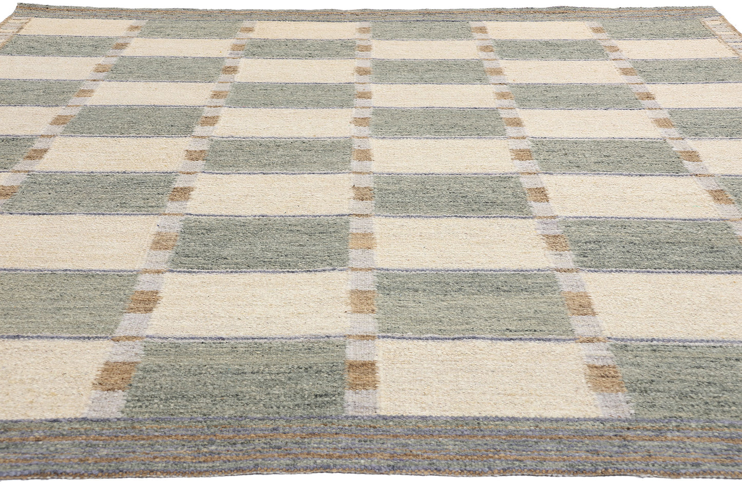 8 x 10 Scandinavian Modern Swedish Inspired Kilim Rug 31335