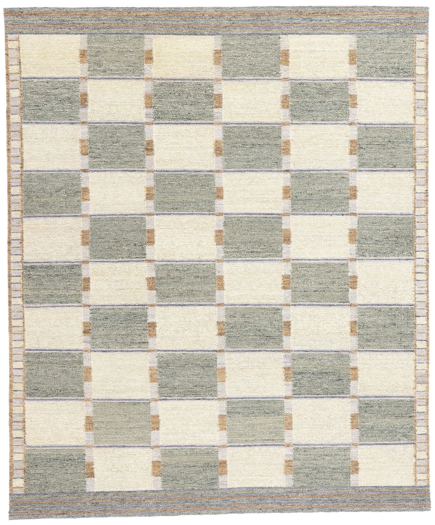 8 x 10 Scandinavian Modern Swedish Inspired Kilim Rug 31335