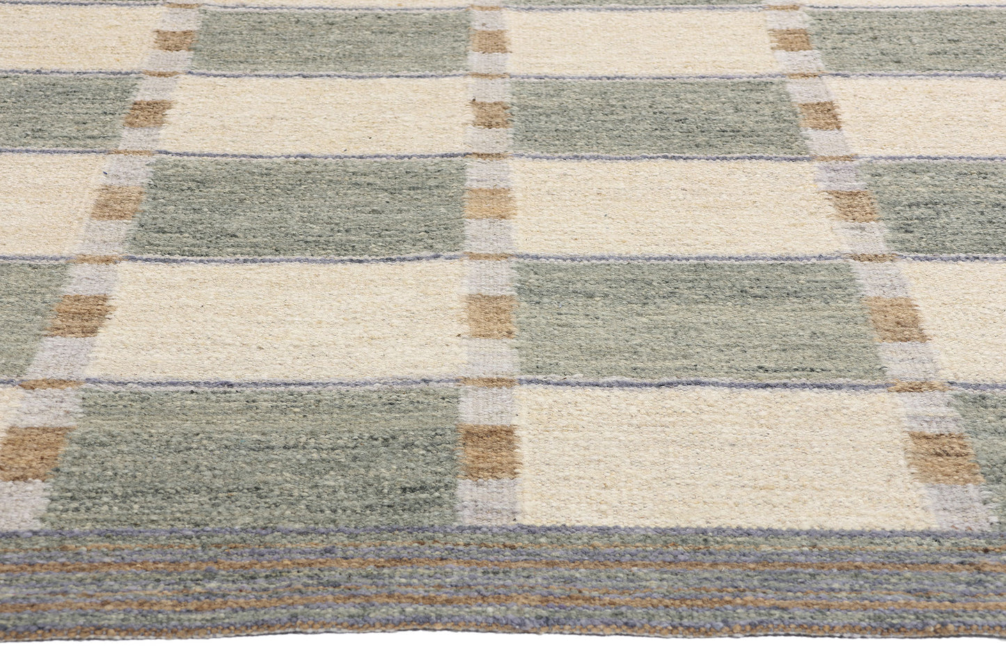 8 x 10 Scandinavian Modern Swedish Inspired Kilim Rug 31335