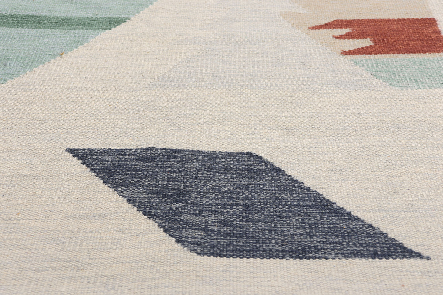 9 x 12 Contemporary Scandinavian Swedish Inspired Kilim Rug 31334