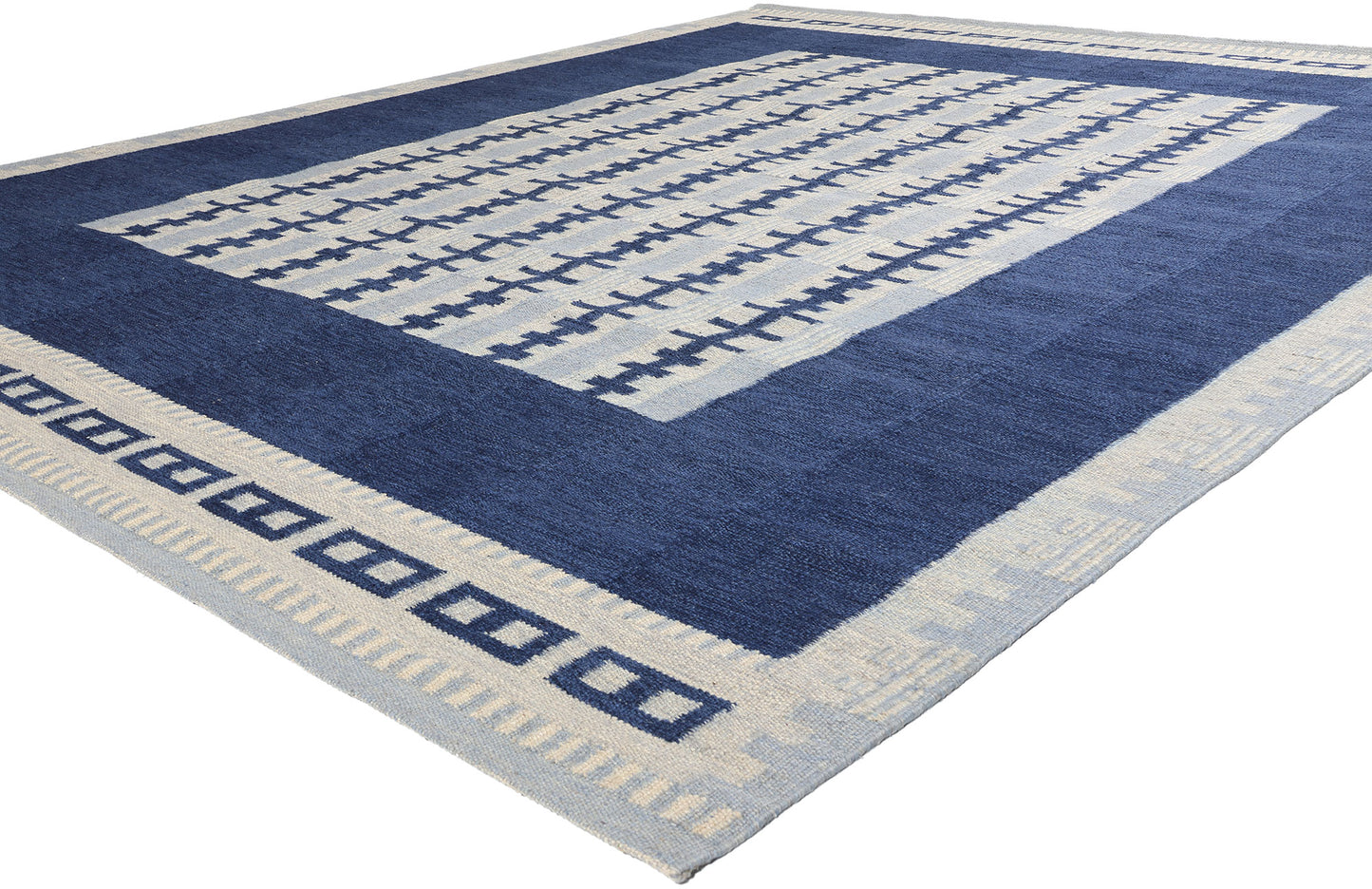 10 x 12 Scandinavian Modern Swedish Inspired Kilim Rug 31127