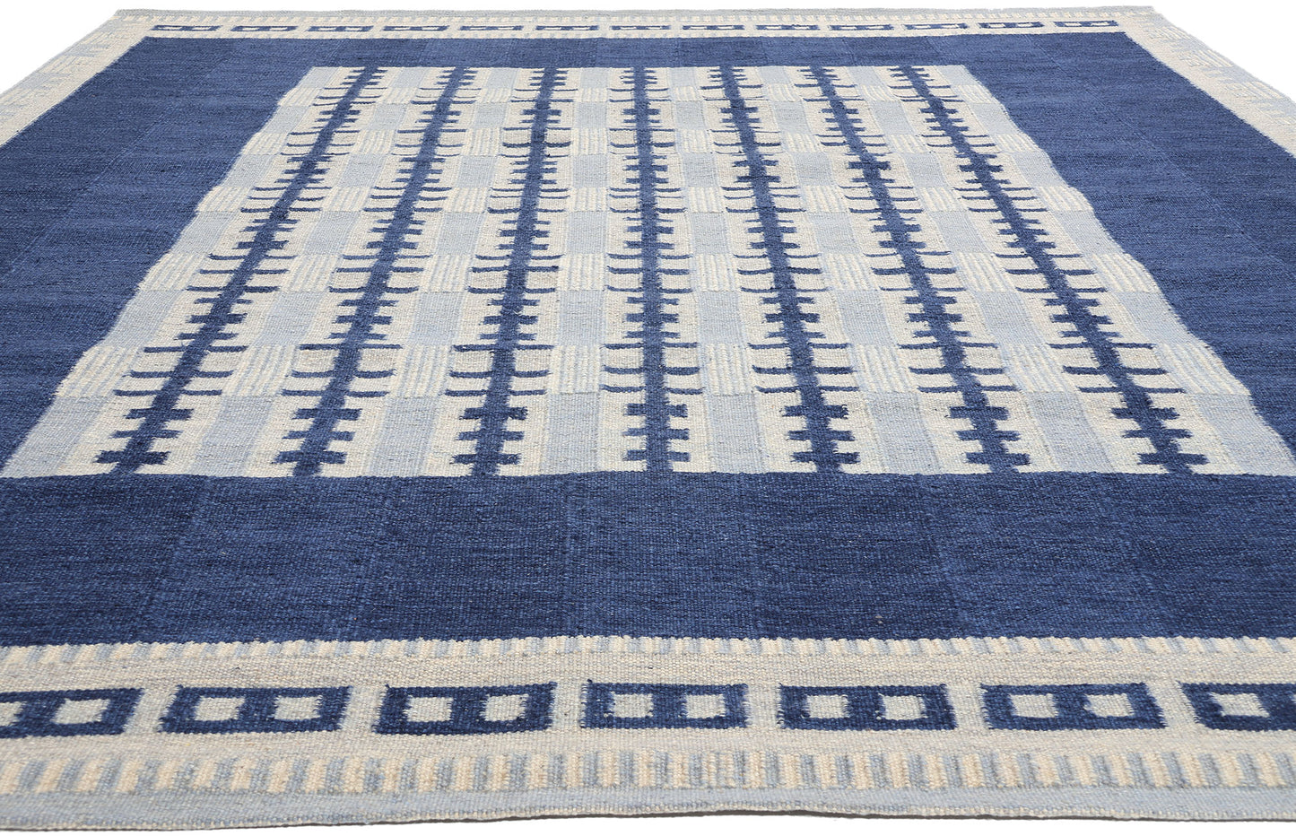 10 x 12 Scandinavian Modern Swedish Inspired Kilim Rug 31127