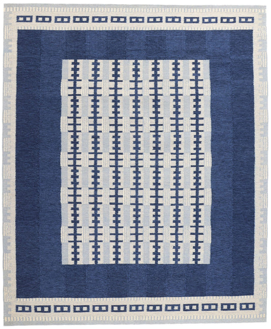 10 x 12 Scandinavian Modern Swedish Inspired Kilim Rug 31127