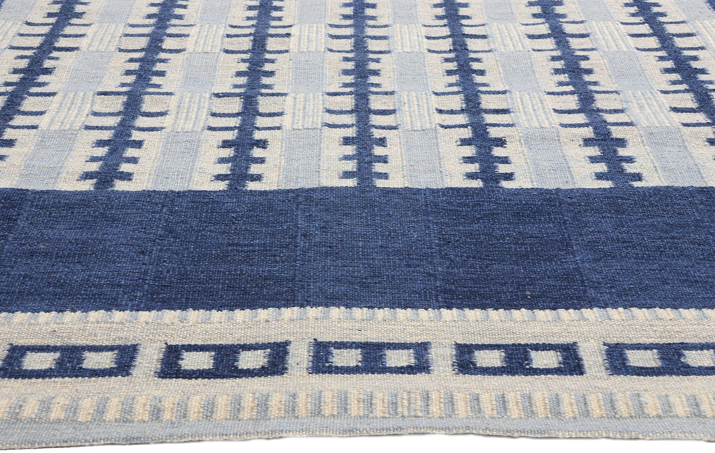 10 x 12 Scandinavian Modern Swedish Inspired Kilim Rug 31127
