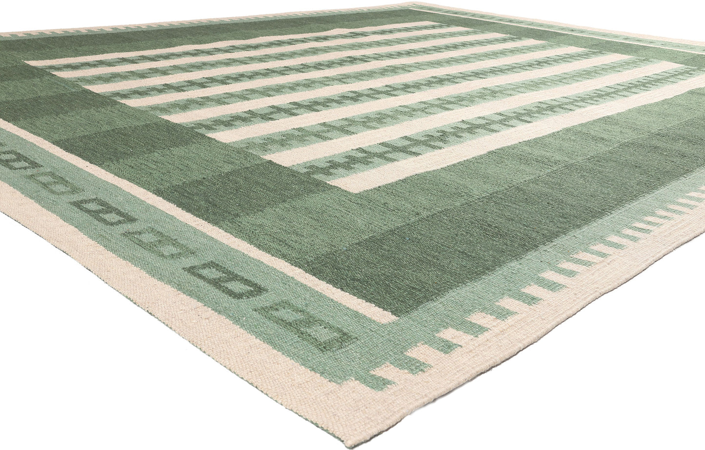 10 x 12 Scandinavian Modern Swedish Inspired Kilim Rug 30975