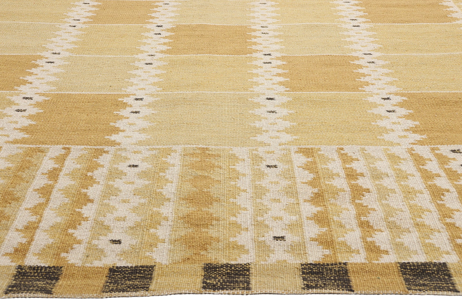 10 x 14 Scandinavian Modern Swedish Inspired Kilim Rug 31100