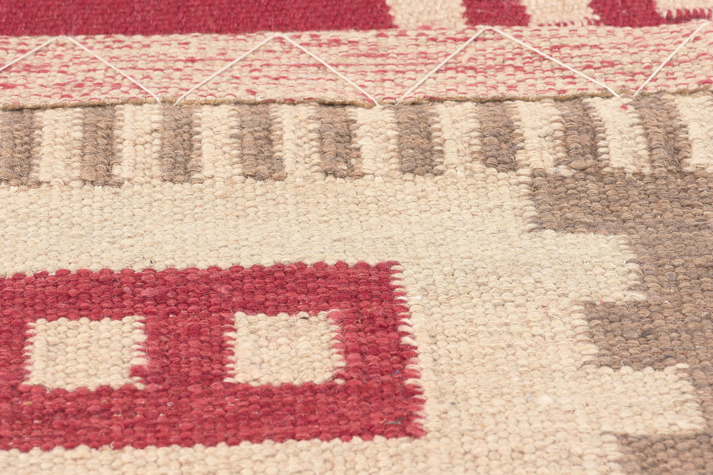 10 x 14 Scandinavian Modern Swedish Inspired Kilim Rug 30977
