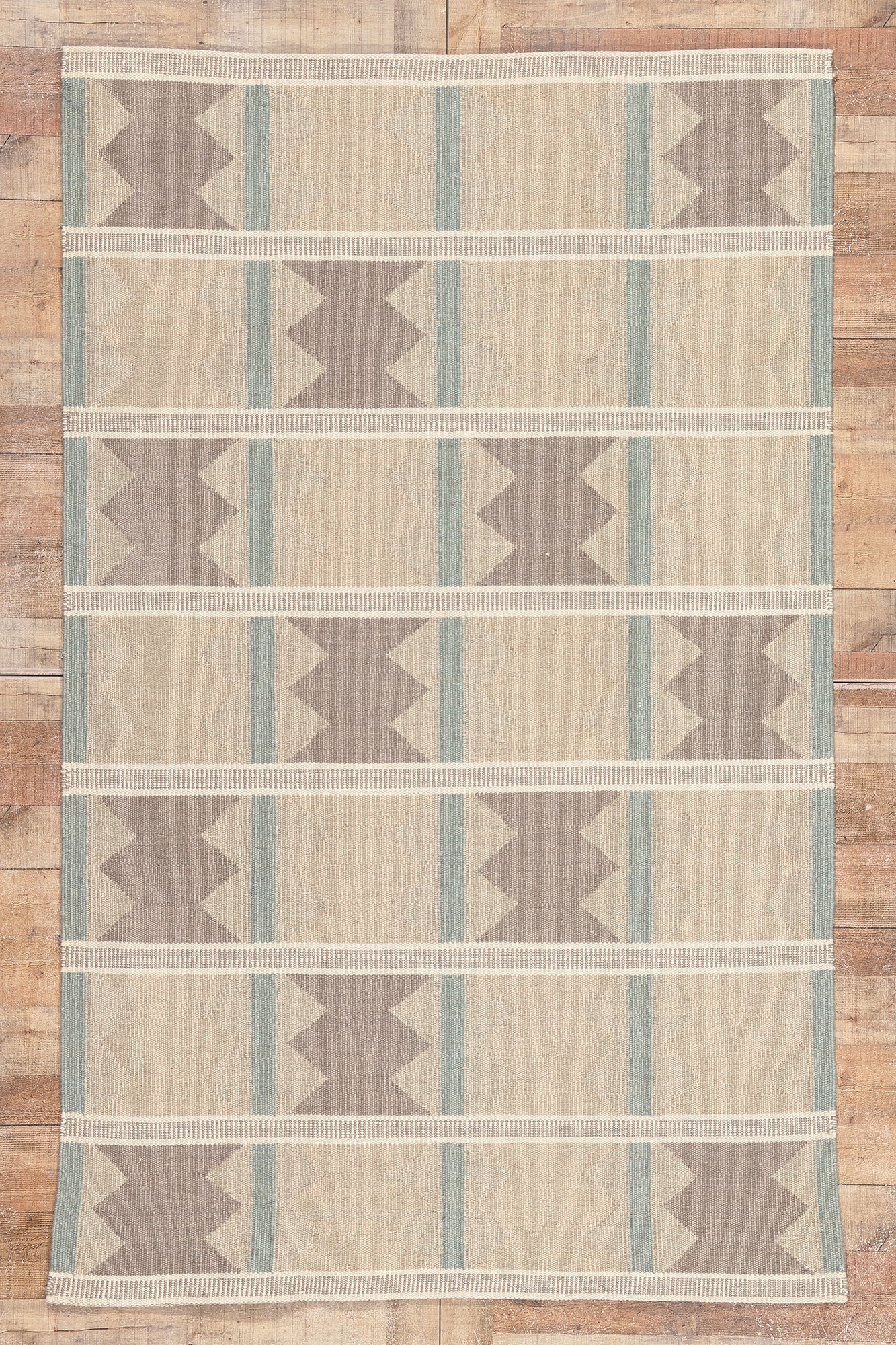 5 x 8 Scandinavian Modern Swedish Inspired Kilim Rug 30804