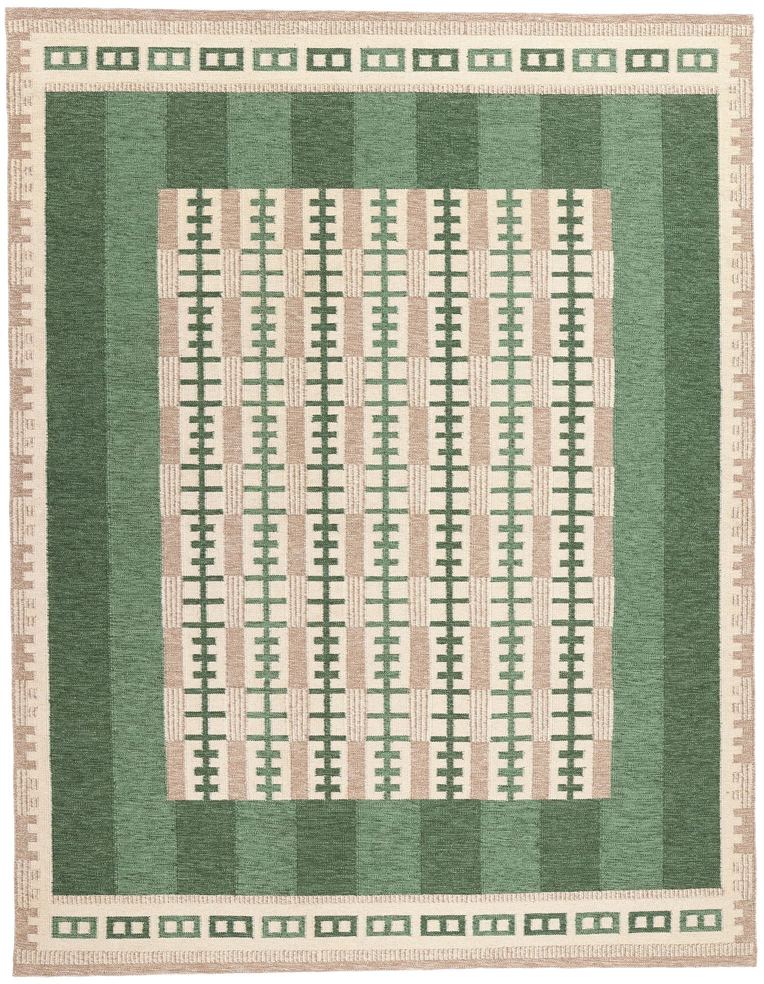 9 x 12 Scandinavian Modern Swedish Inspired Kilim Rug 31128