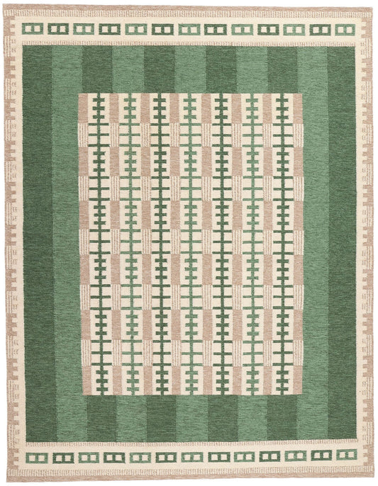 9 x 12 Scandinavian Modern Swedish Inspired Kilim Rug 31128
