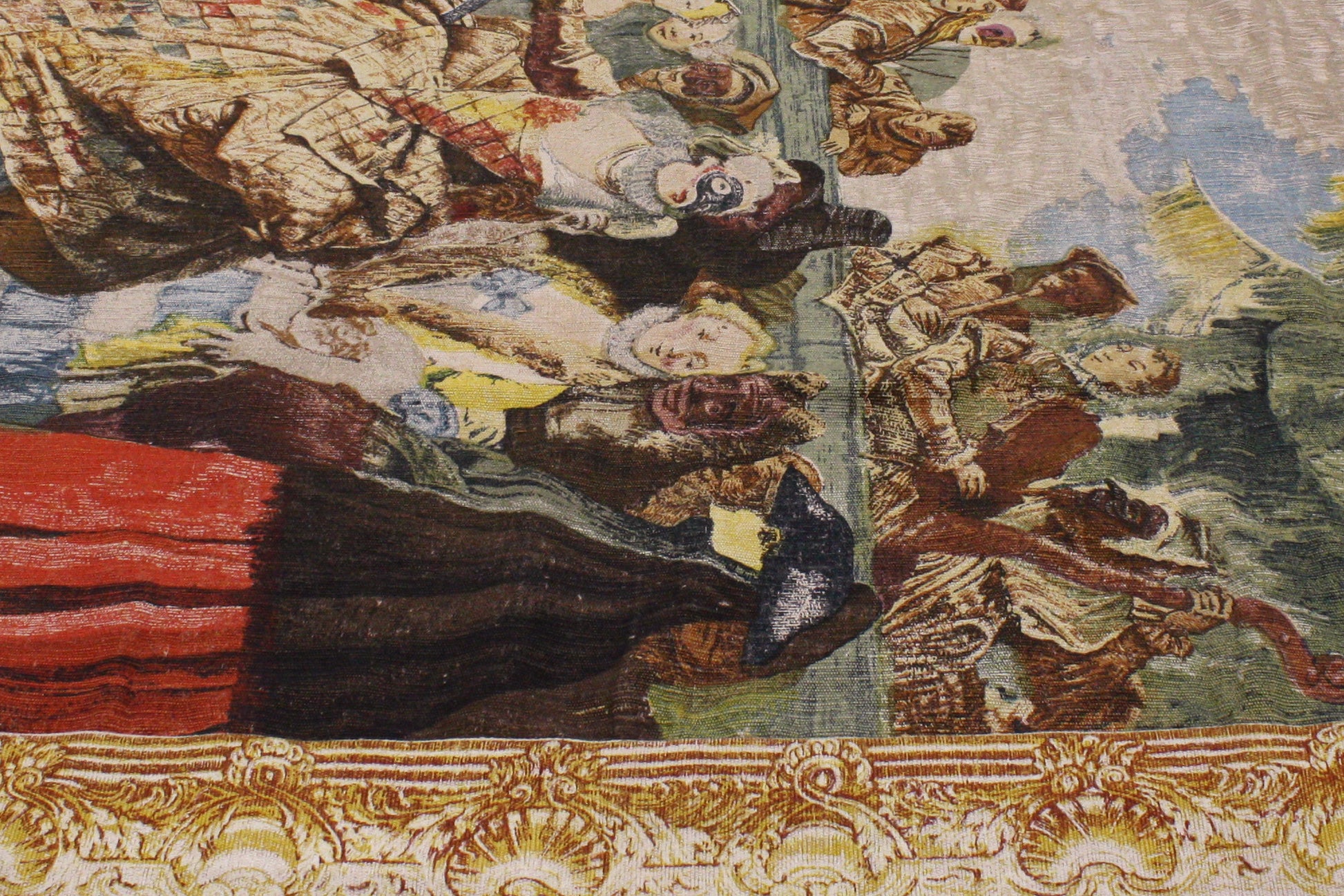 6 x 7 The Minute Carnival Scene Vintage French Tapestry 72967