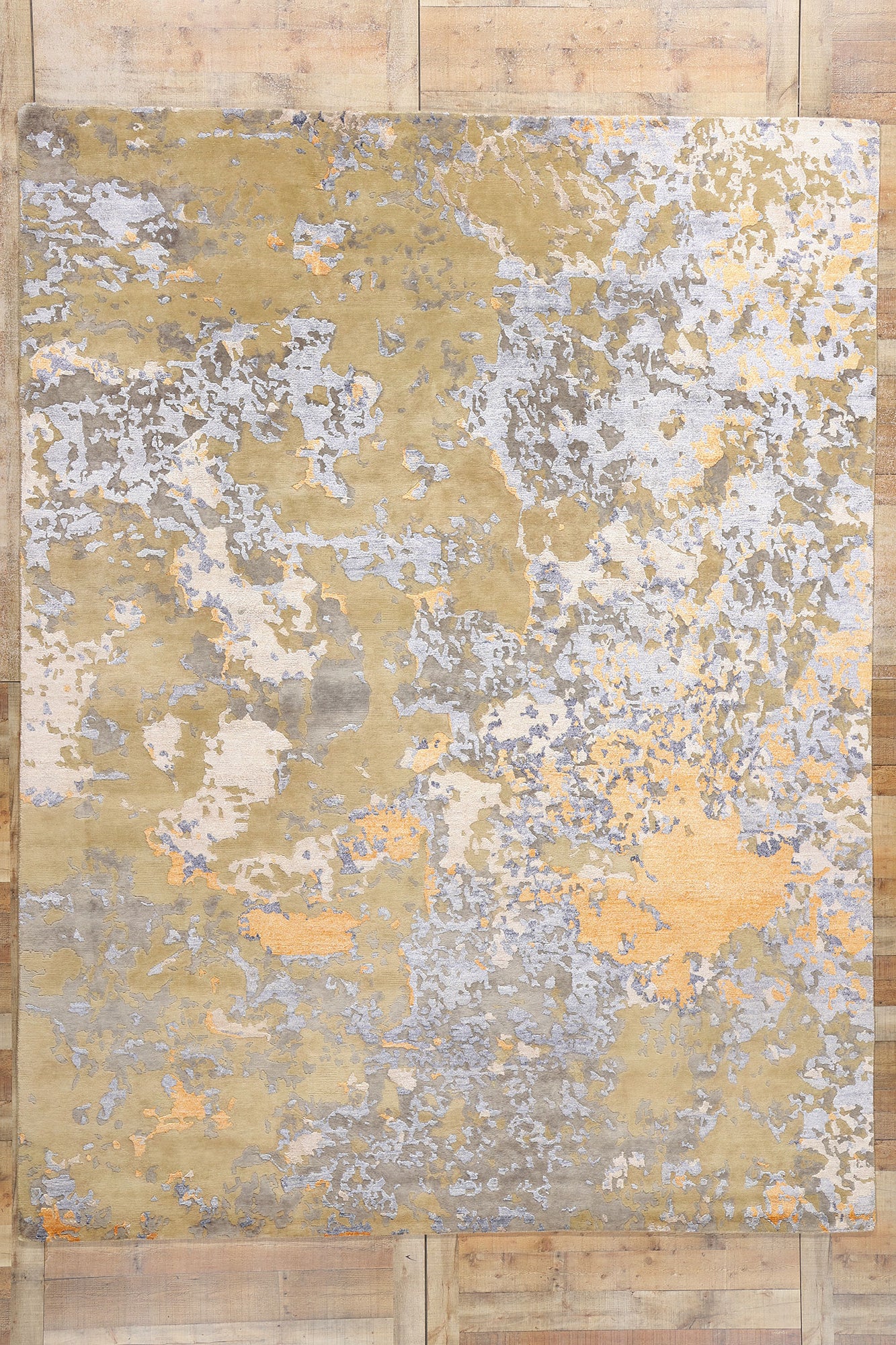 9 x 12 Contemporary Abstract High-Low Transitional Rug 31047