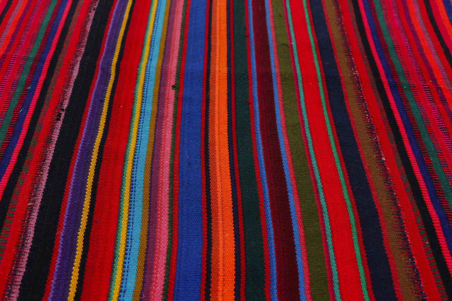 2 x 13 Vintage Turkish Striped Kilim Rug 78741