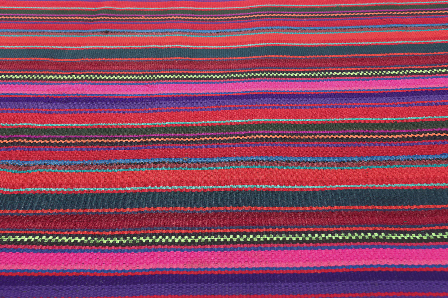 9 x 12 Vintage Turkish Striped Kilim Rug 60798