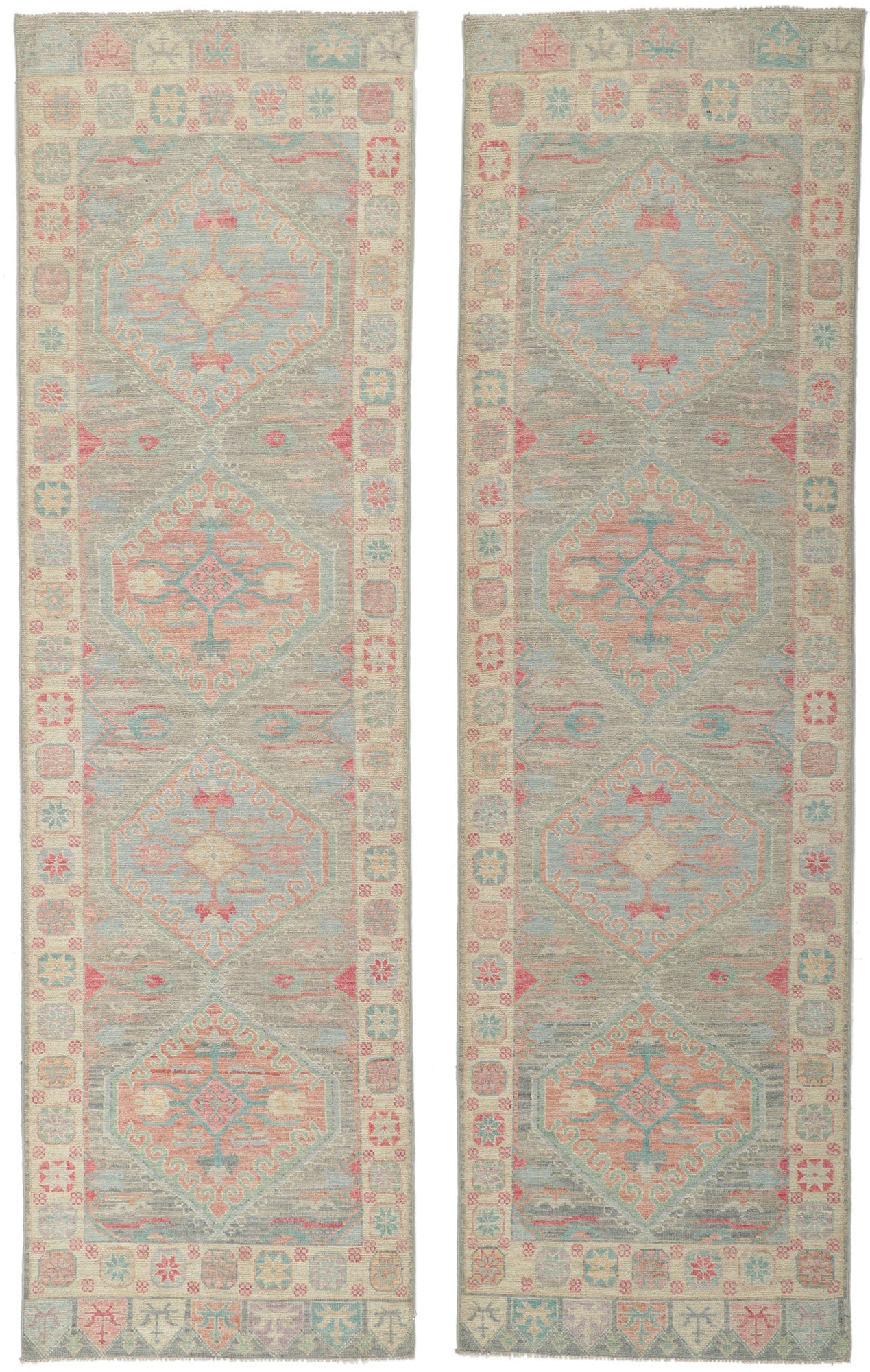 3 x 10 Colorful Oushak Runner 80862