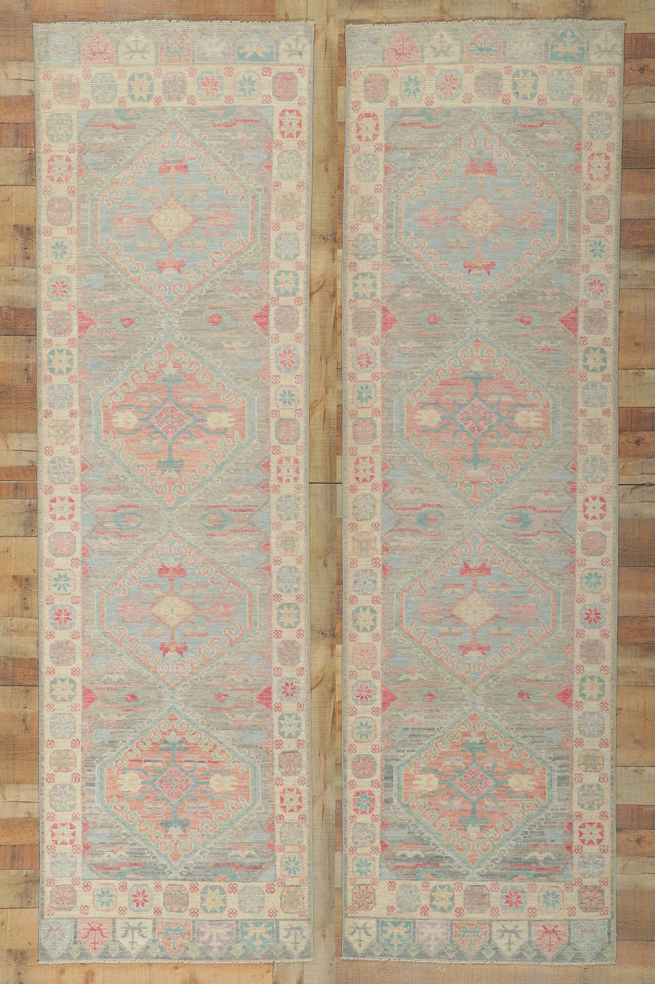 3 x 10 Colorful Oushak Runner 80862