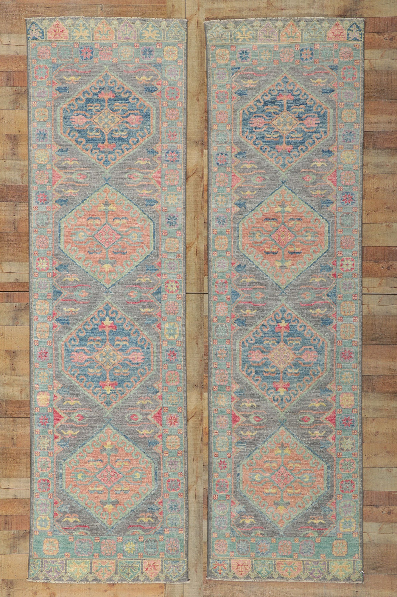 3 x 10 Contemporary Oushak Runner 80838