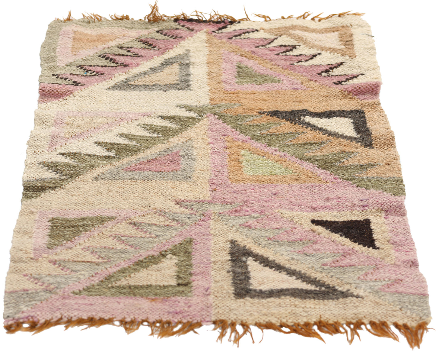 1 x 2 Vintage Tribal Afghan Kilim Rug 78805