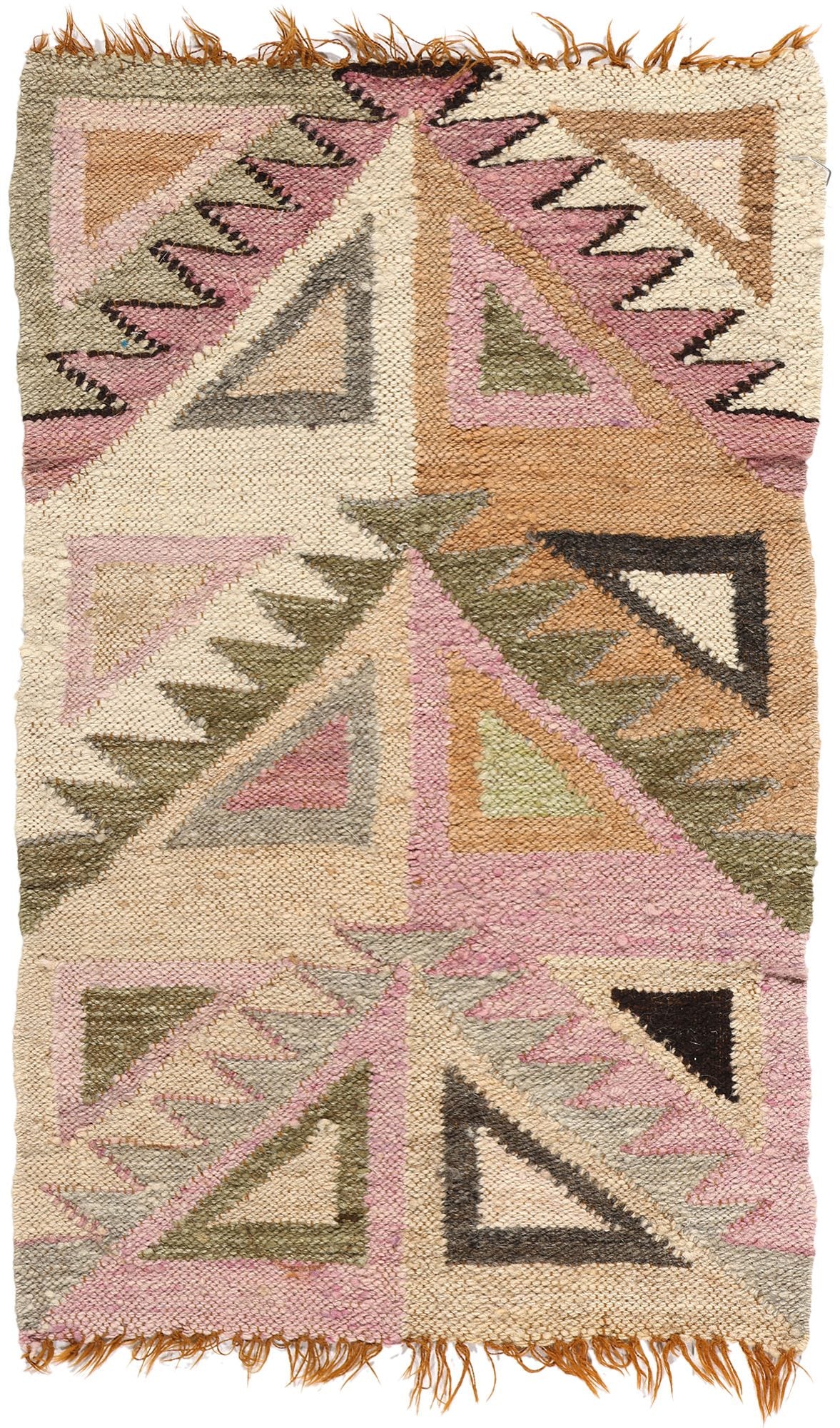 1 x 2 Vintage Tribal Afghan Kilim Rug 78805