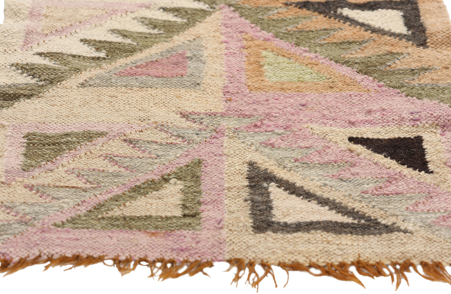 1 x 2 Vintage Tribal Afghan Kilim Rug 78805