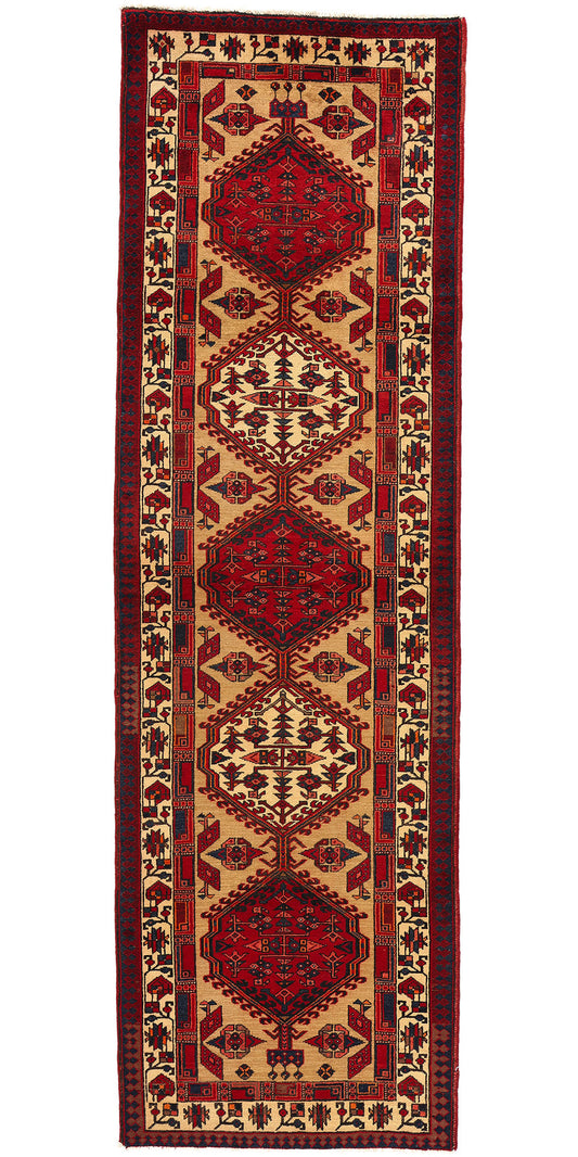 3 x 11 Vintage Persian Azerbaijan Rug 75371