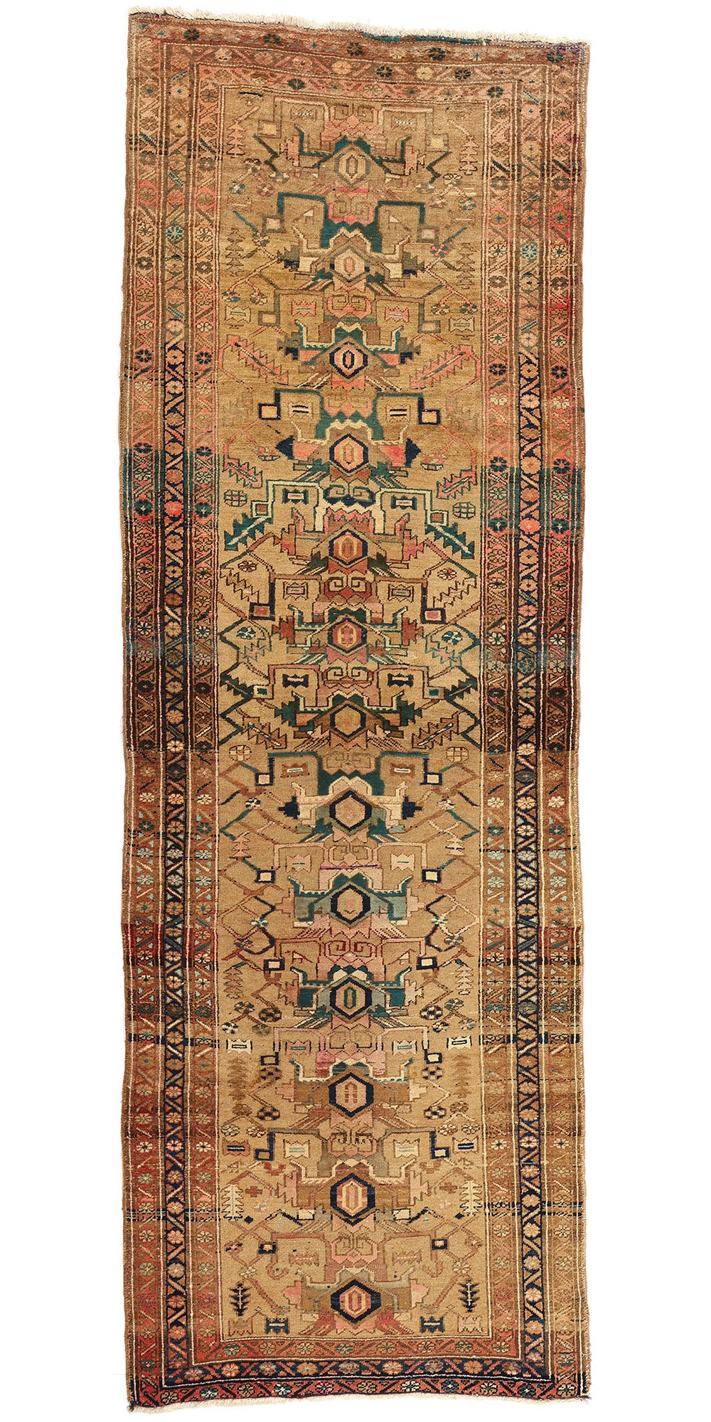 4 x 11 Vintage Persian Azerbaijan Rug 75366